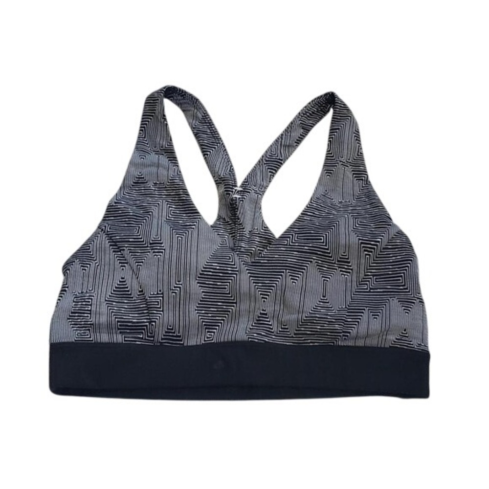Manduka Yoga Black/White‎ Racerback Sports Bra